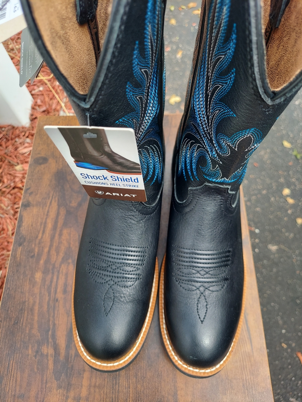 Ariat Ranahan Black Western Cowgirl Boots with Womens Size 9B NWT Rodeo Festival - Picture 7 of 16